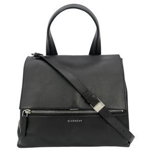 GIVENCHY Black Leather Pandora Pure Flap Bag